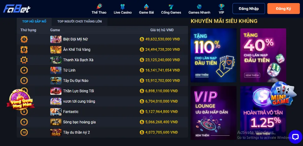 Hoàn Trả Hàng Ngày tại betvip code
